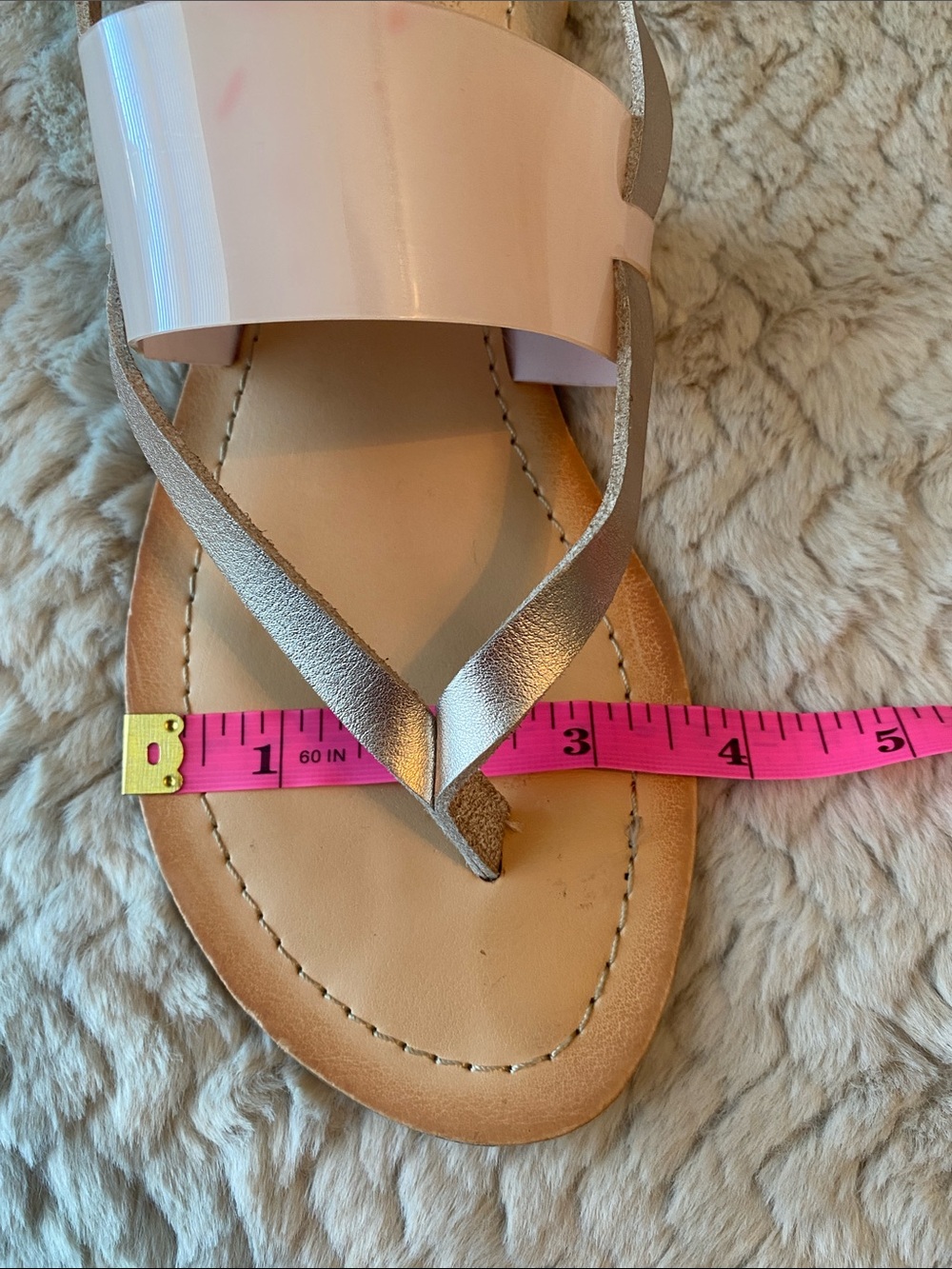 🌸 Madden Girl Blush and Rose Gold Open-Toe Strap Sandals - Picture 10 of 11